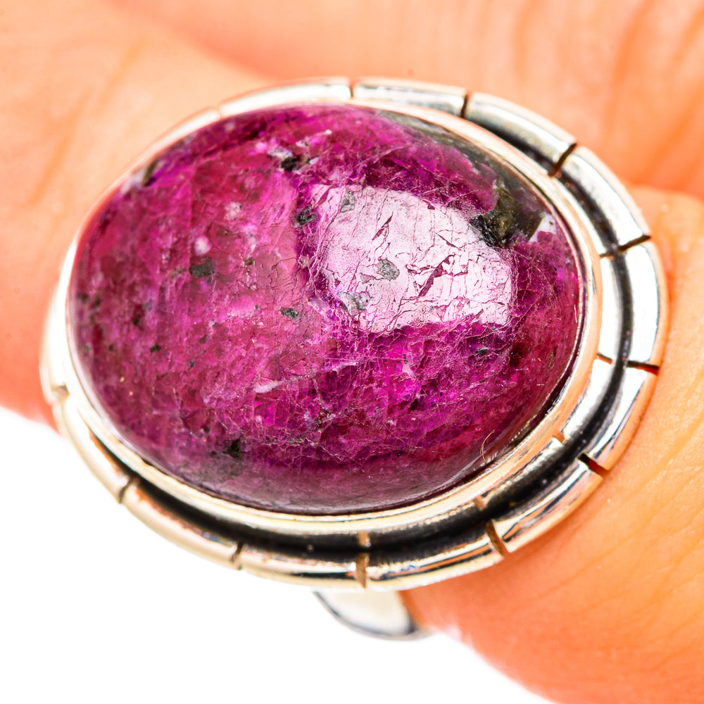 Russian Eudialyte Rings handcrafted by Ana Silver Co - RING115686