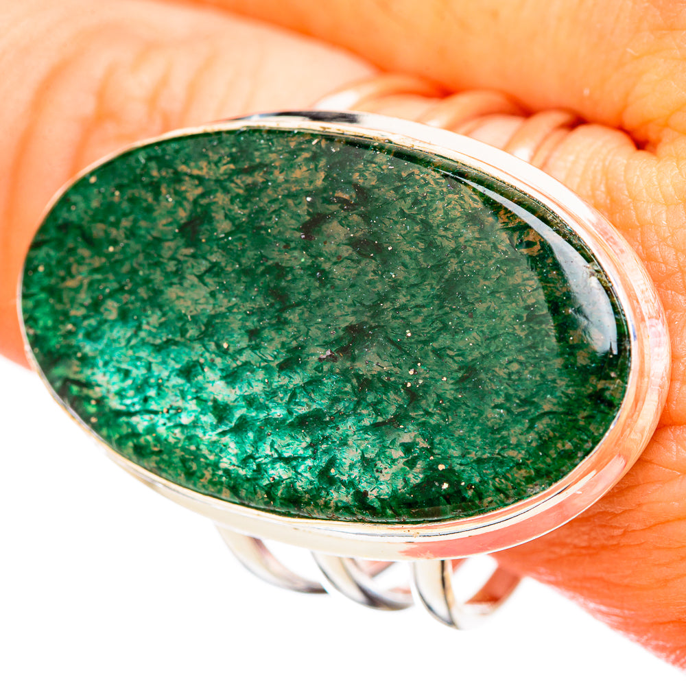 Green Aventurine Rings handcrafted by Ana Silver Co - RING115713