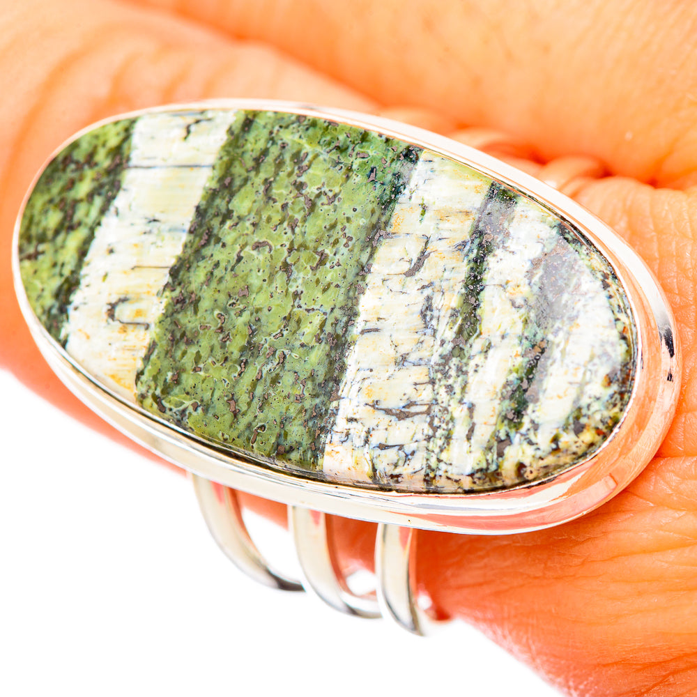 Green Swiss Opal Rings handcrafted by Ana Silver Co - RING115716