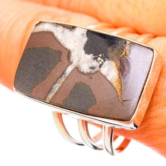 Septarian Geode Rings handcrafted by Ana Silver Co - RING115717