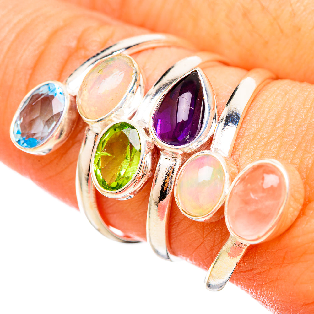 Ethiopian Opal Rings handcrafted by Ana Silver Co - RING115729