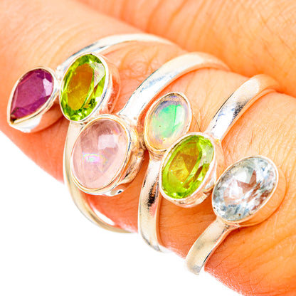Rose Quartz Rings handcrafted by Ana Silver Co - RING115730