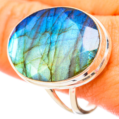 Labradorite Rings handcrafted by Ana Silver Co - RING115732