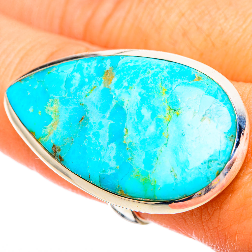 Peruvian Chrysocolla Rings handcrafted by Ana Silver Co - RING115733