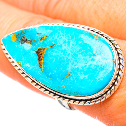 Peruvian Chrysocolla Rings handcrafted by Ana Silver Co - RING115736
