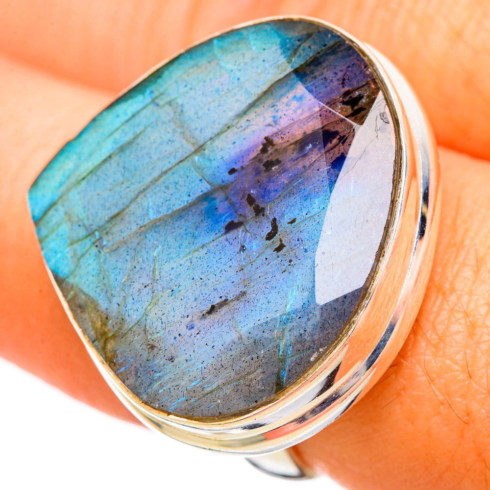 Labradorite Rings handcrafted by Ana Silver Co - RING115739