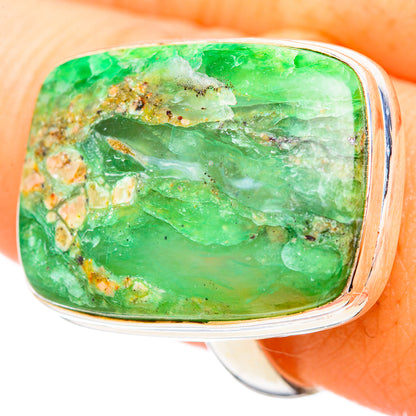 Peruvian Opal Rings handcrafted by Ana Silver Co - RING115743