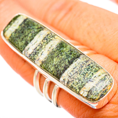 Green Swiss Opal Rings handcrafted by Ana Silver Co - RING115745