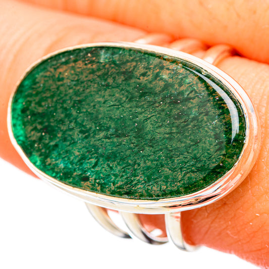 Green Aventurine Rings handcrafted by Ana Silver Co - RING115746