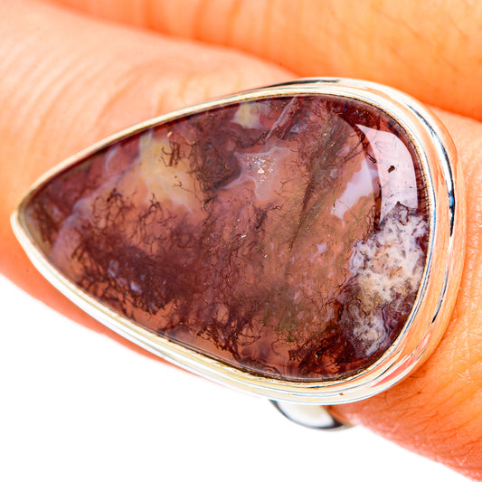 Moss Agate Rings handcrafted by Ana Silver Co - RING115752