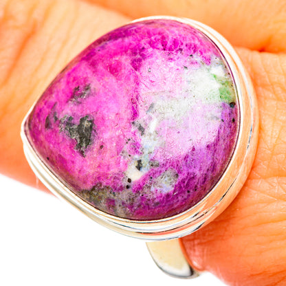 Ruby Zoisite Rings handcrafted by Ana Silver Co - RING115754