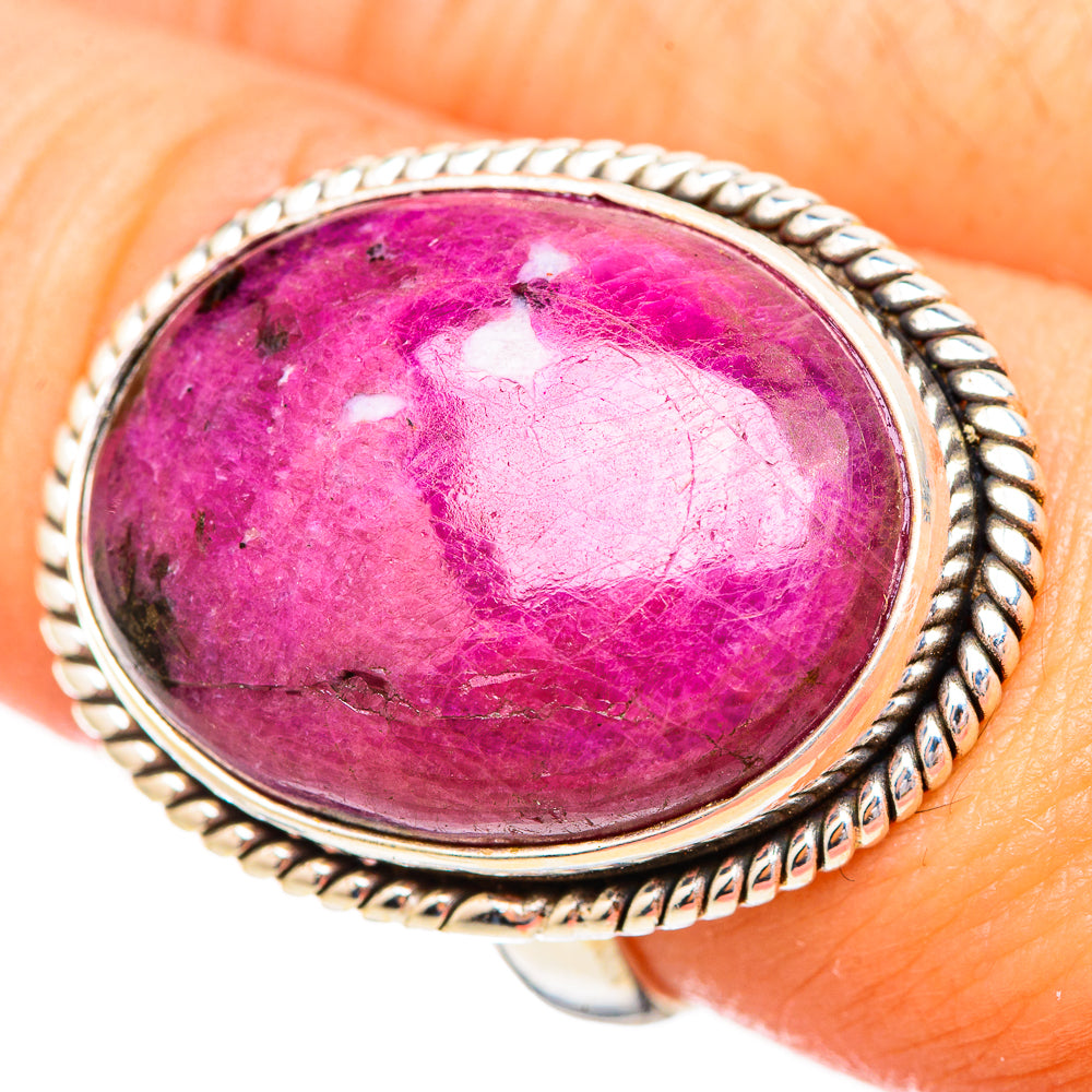 Ruby Fuchsite Rings handcrafted by Ana Silver Co - RING115755