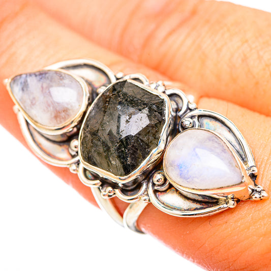 Tourmalinated Quartz Rings handcrafted by Ana Silver Co - RING115757