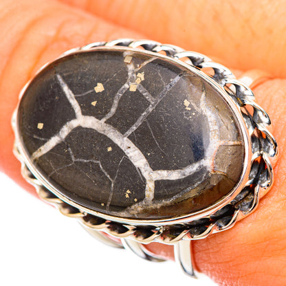 Septarian Geode Rings handcrafted by Ana Silver Co - RING115760