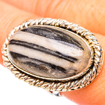 Tiger Dendrite Agate Rings handcrafted by Ana Silver Co - RING115761