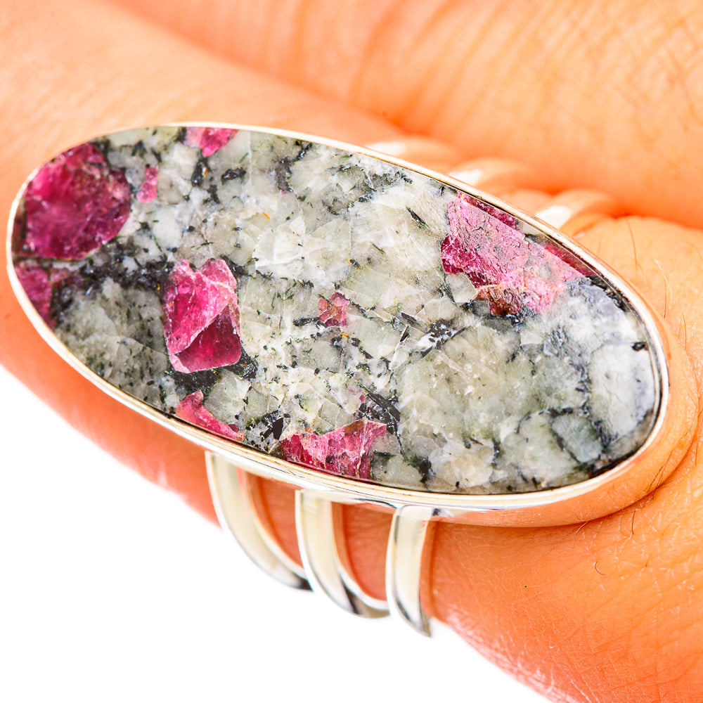 Russian Eudialyte Rings handcrafted by Ana Silver Co - RING115764