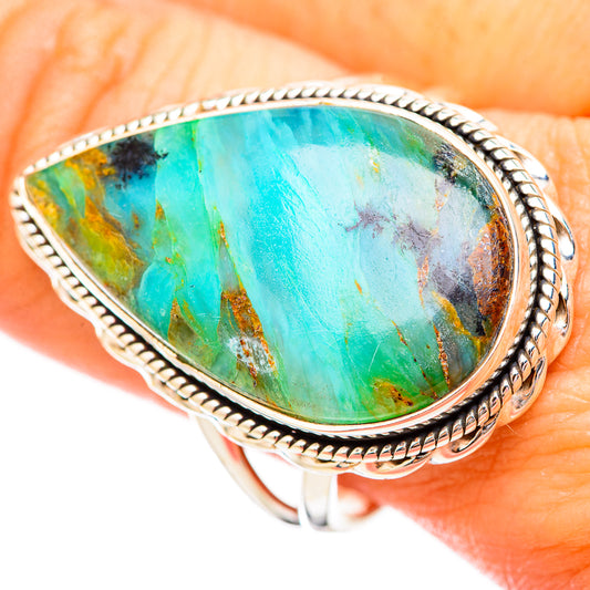 Peruvian Opal Rings handcrafted by Ana Silver Co - RING115780