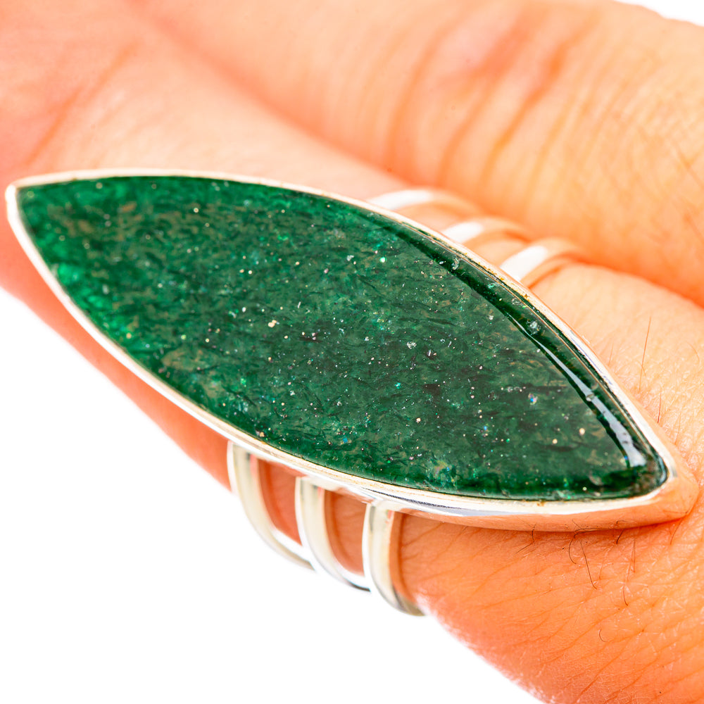 Green Aventurine Rings handcrafted by Ana Silver Co - RING115784
