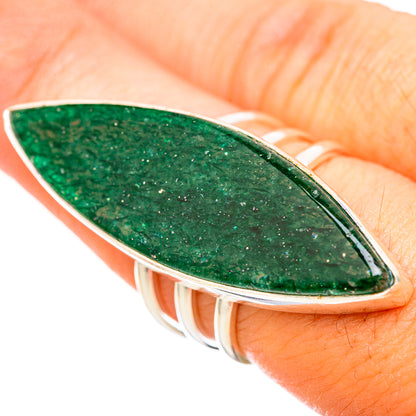 Green Aventurine Rings handcrafted by Ana Silver Co - RING115784