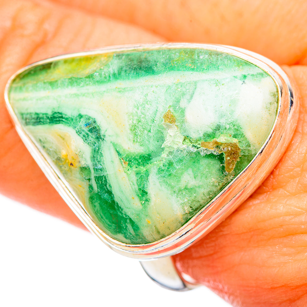 Peruvian Opal Rings handcrafted by Ana Silver Co - RING115788