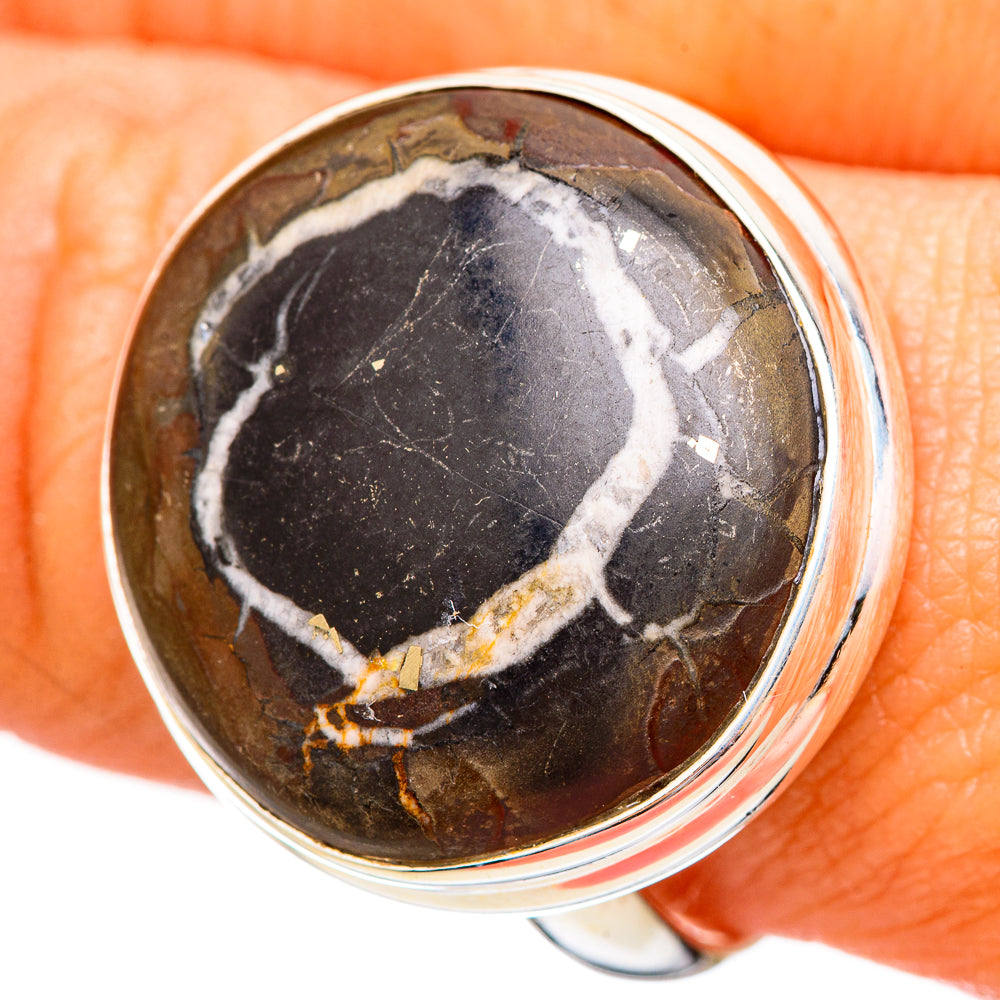 Septarian Geode Rings handcrafted by Ana Silver Co - RING115794