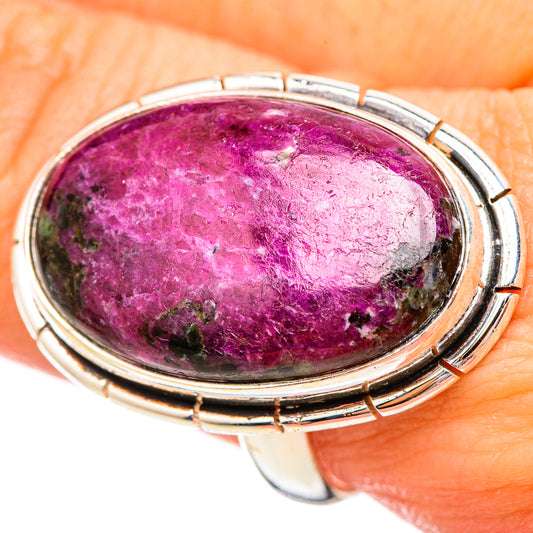 Russian Eudialyte Rings handcrafted by Ana Silver Co - RING115797