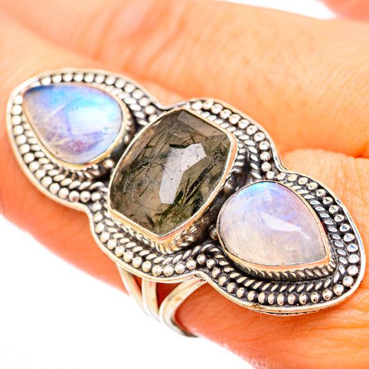 Tourmalinated Quartz Rings handcrafted by Ana Silver Co - RING115798