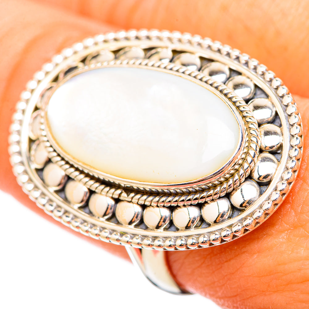 Mother Of Pearl Rings handcrafted by Ana Silver Co - RING115801