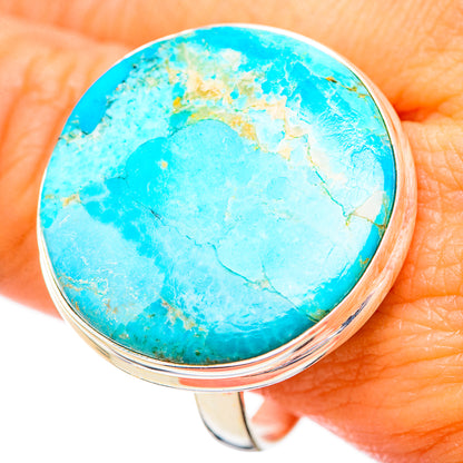 Peruvian Chrysocolla Rings handcrafted by Ana Silver Co - RING115808
