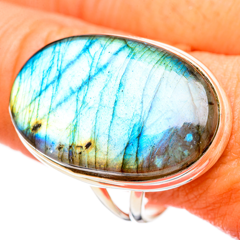 Labradorite Rings handcrafted by Ana Silver Co - RING115812