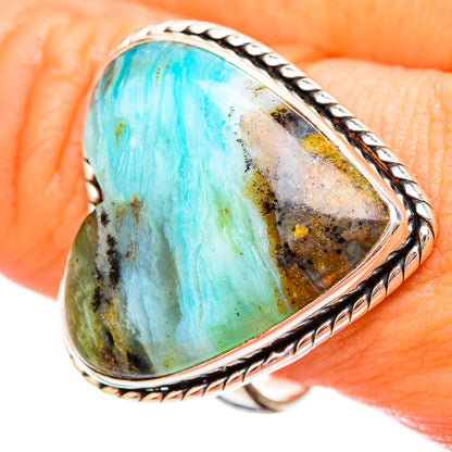 Peruvian Opal Rings handcrafted by Ana Silver Co - RING115813