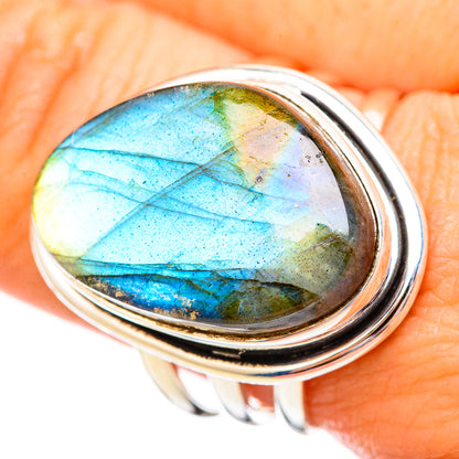 Labradorite Rings handcrafted by Ana Silver Co - RING115827