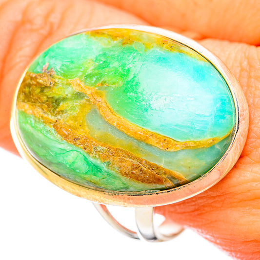 Peruvian Opal Rings handcrafted by Ana Silver Co - RING115830