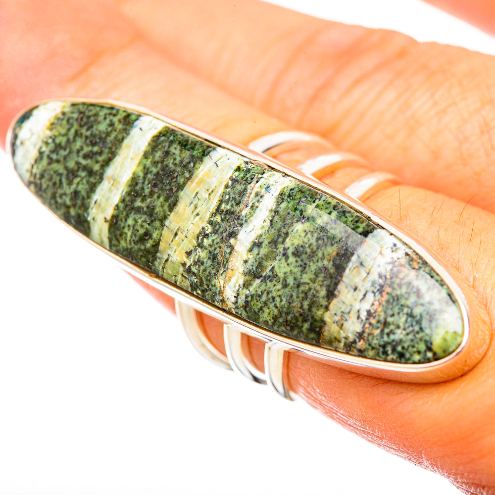 Green Swiss Opal Rings handcrafted by Ana Silver Co - RING115835