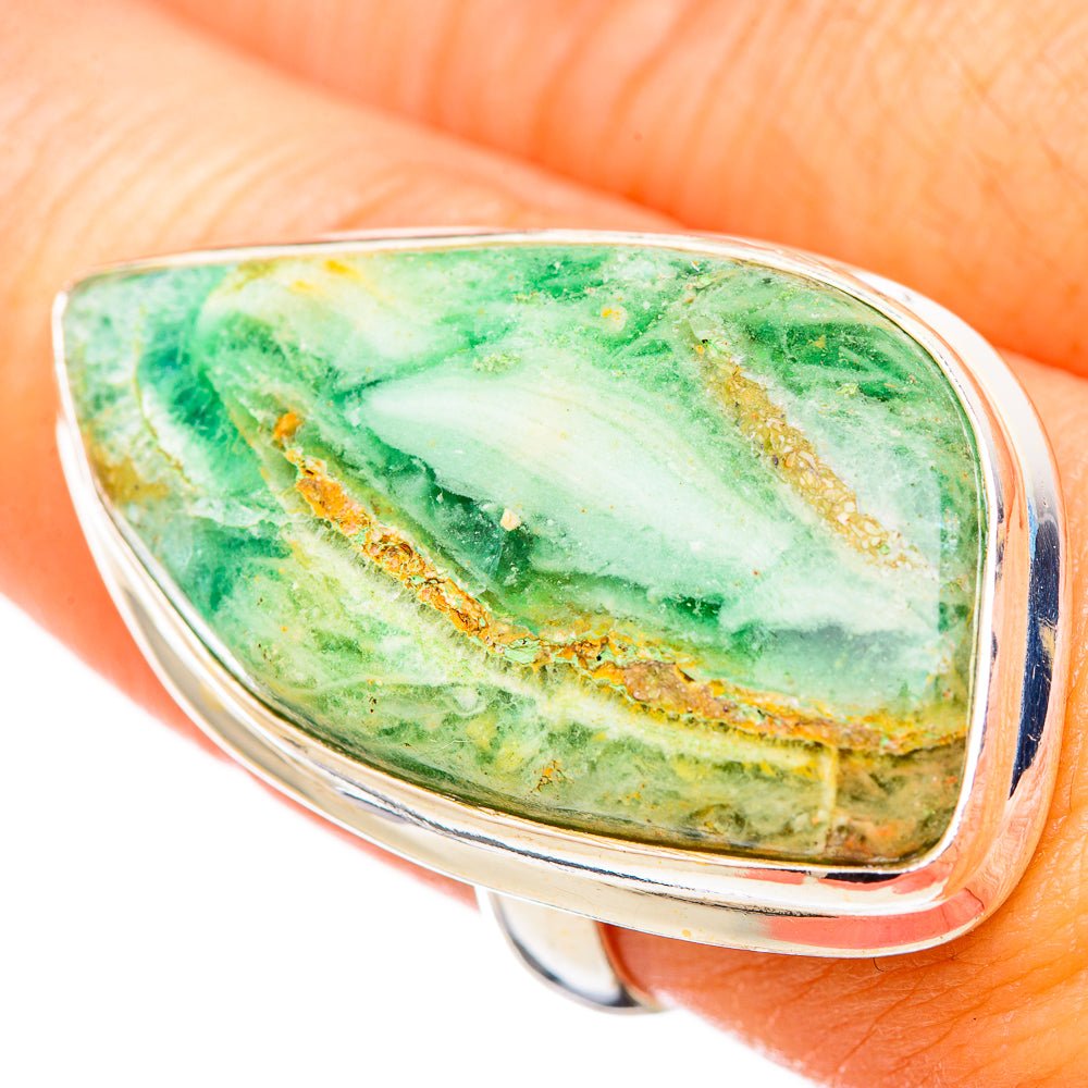 Peruvian Opal Rings handcrafted by Ana Silver Co - RING115837