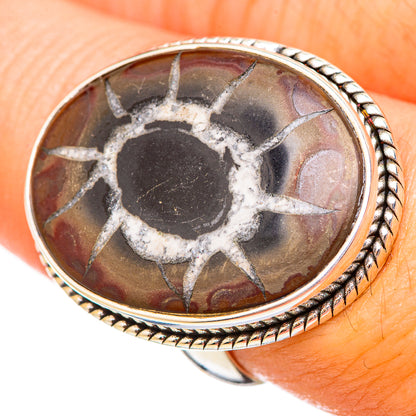 Septarian Geode Rings handcrafted by Ana Silver Co - RING115842