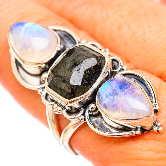 Tourmalinated Quartz Rings handcrafted by Ana Silver Co - RING115848