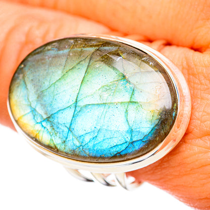 Labradorite Rings handcrafted by Ana Silver Co - RING115862