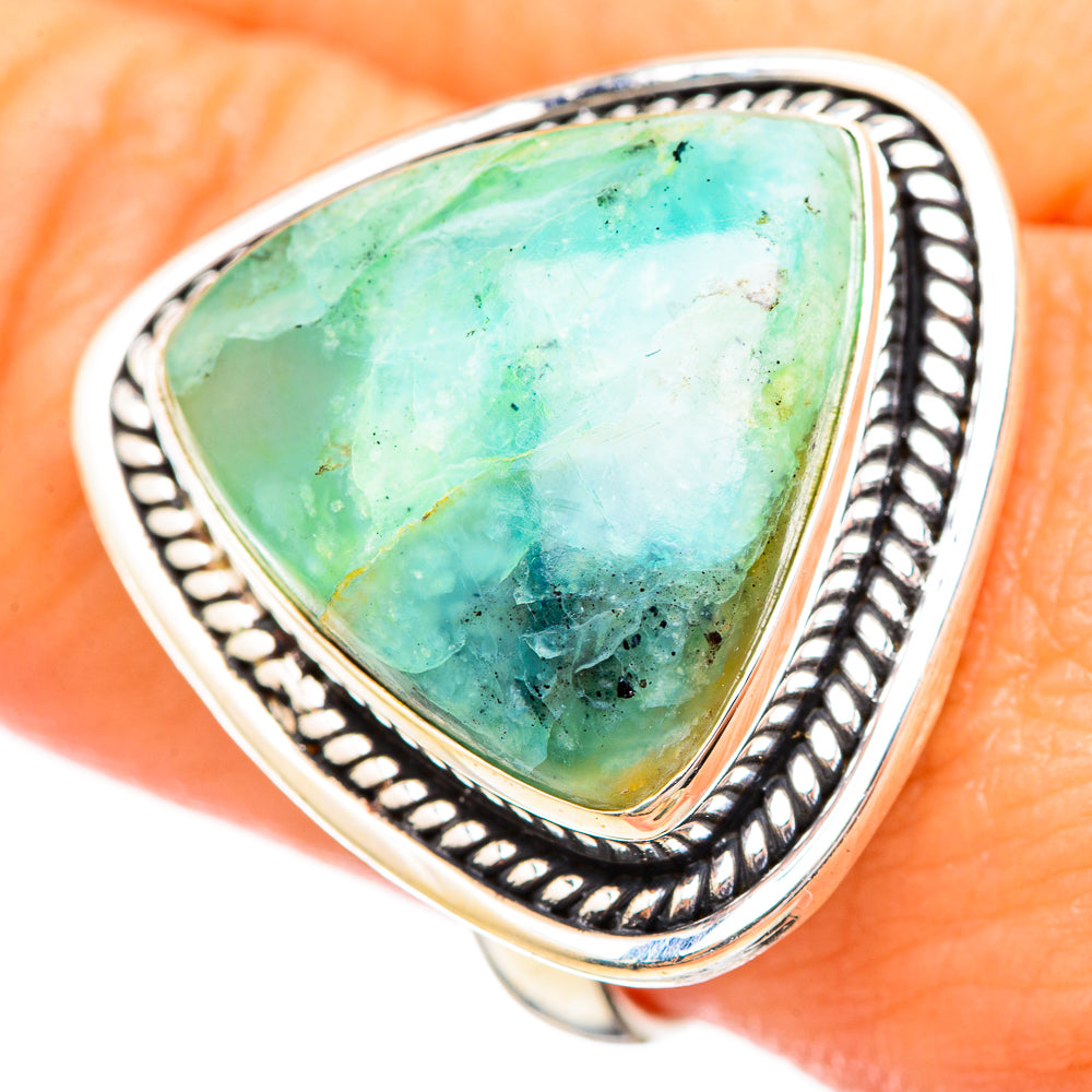 Peruvian Opal Rings handcrafted by Ana Silver Co - RING115873