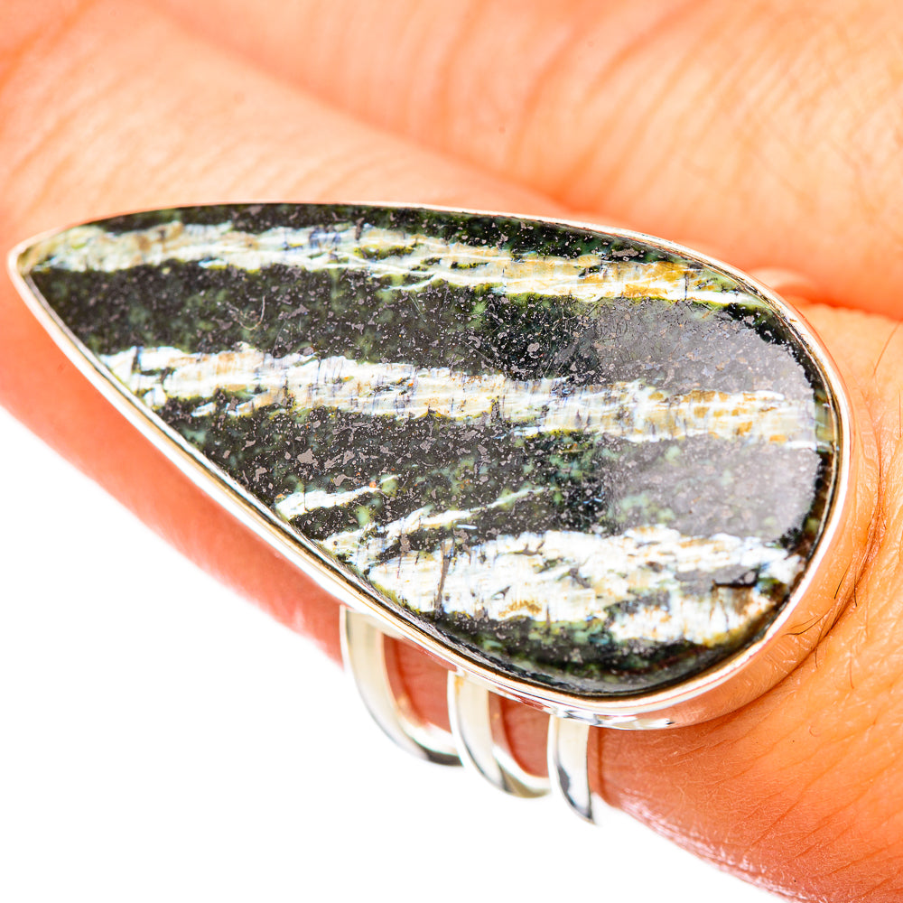 Green Swiss Opal Rings handcrafted by Ana Silver Co - RING115874