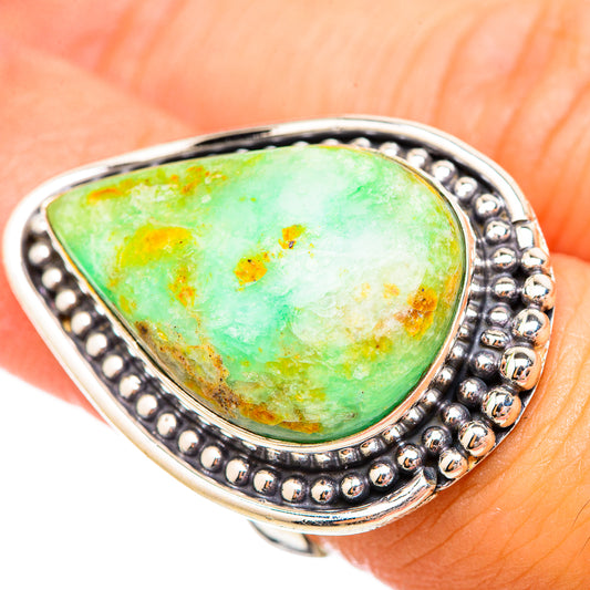 Peruvian Opal Rings handcrafted by Ana Silver Co - RING115877