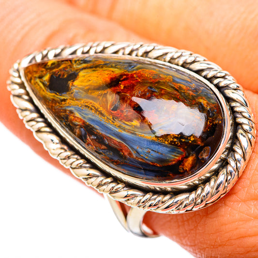 Golden Pietersite Rings handcrafted by Ana Silver Co - RING115880