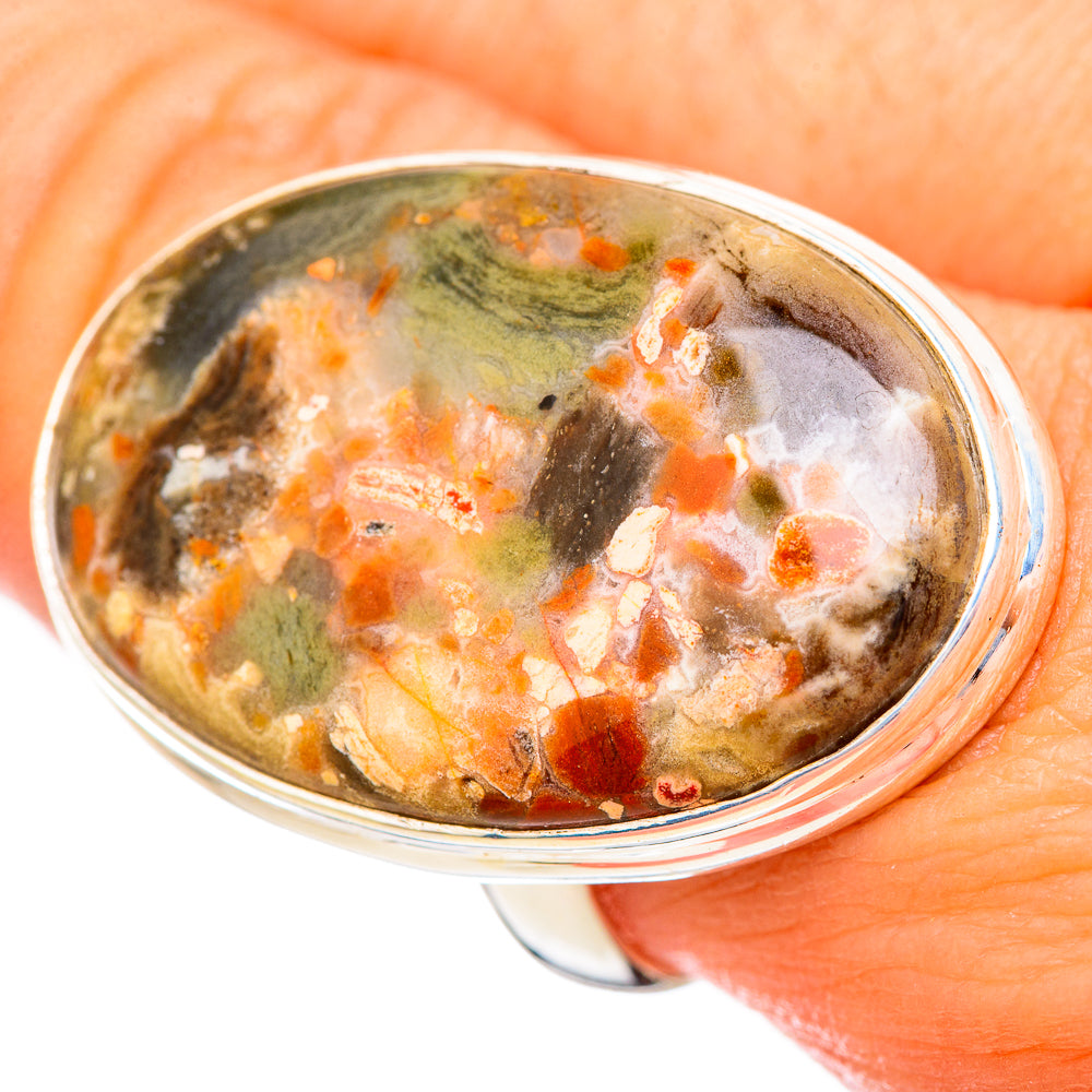 Ocean Jasper Rings handcrafted by Ana Silver Co - RING115881