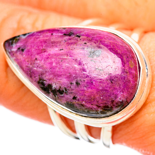 Russian Eudialyte Rings handcrafted by Ana Silver Co - RING115885