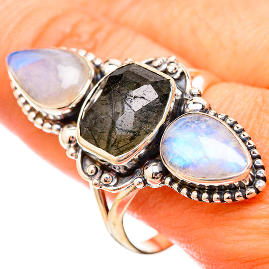 Tourmalinated Quartz Rings handcrafted by Ana Silver Co - RING115887
