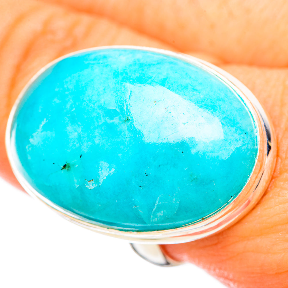 Peruvian Amazonite Rings handcrafted by Ana Silver Co - RING115889
