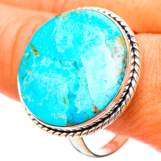 Peruvian Chrysocolla Rings handcrafted by Ana Silver Co - RING115890
