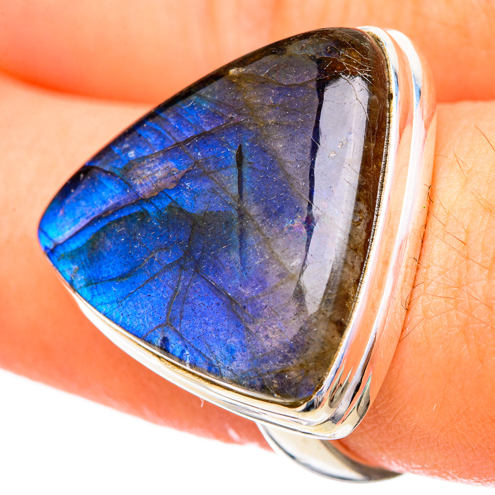 Labradorite Rings handcrafted by Ana Silver Co - RING115895