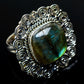 Labradorite Rings handcrafted by Ana Silver Co - RING11590