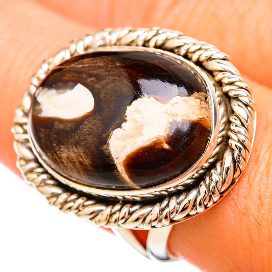 Peanut Wood Jasper Rings handcrafted by Ana Silver Co - RING115901
